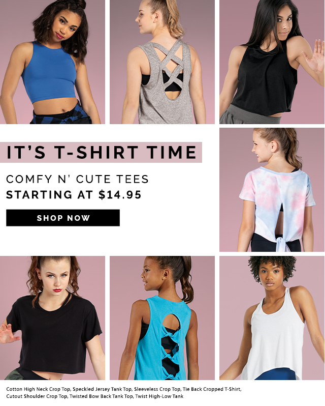 its t shirt time. comfy n cute tees. starting at $14.95. Shop now