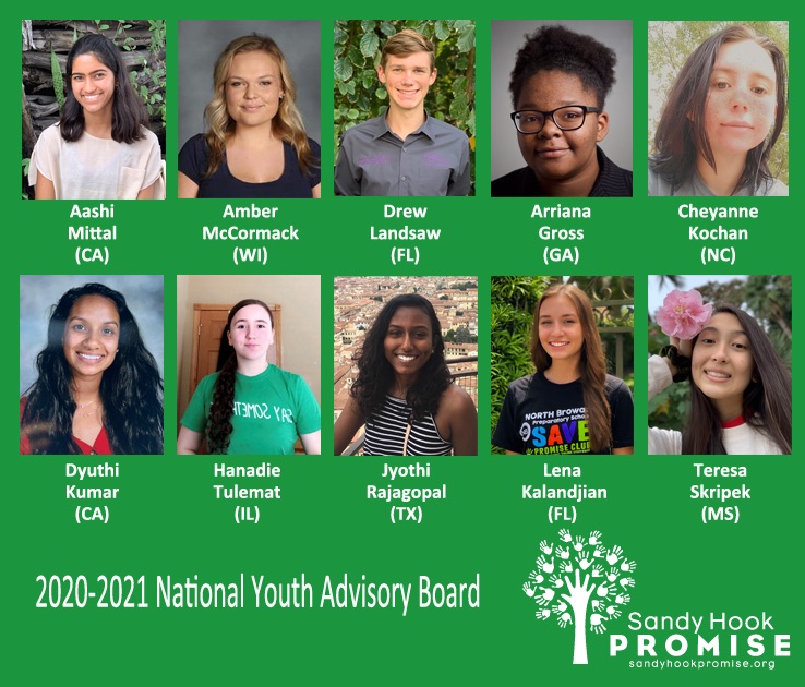 Sandy Hook Promise is proud to announce the new members of our National Youth Advisory Board.