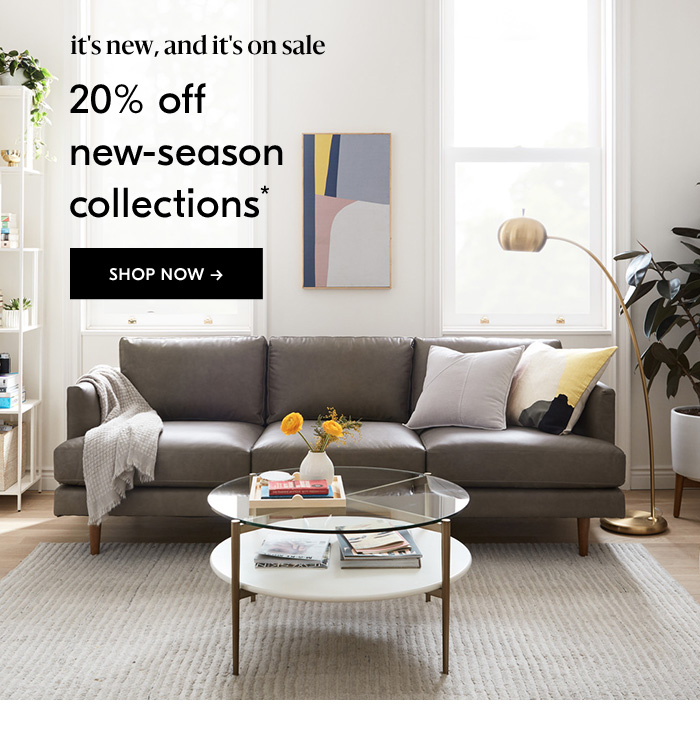 20% off new-season collections