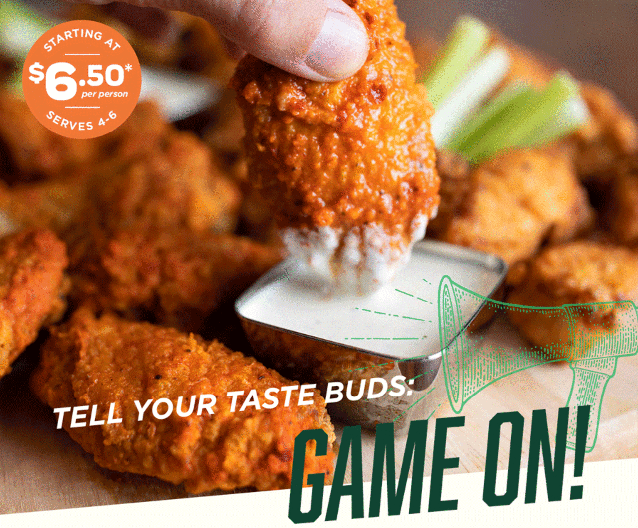Tell your taste buds... Game On!
