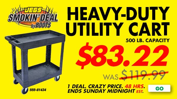 JEGS Smokin Deal - Heavy-Duty Utility Cart - Only $83.22