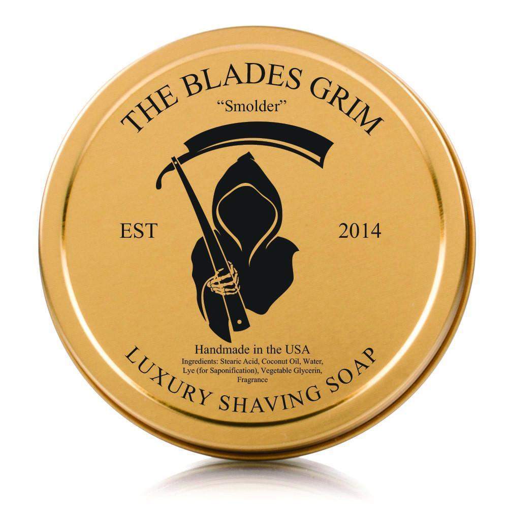 Image of The Blades Grim Gold Luxury Shaving Soap - "Smolder"