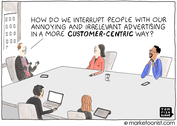 Customer-Centric Culture cartoon