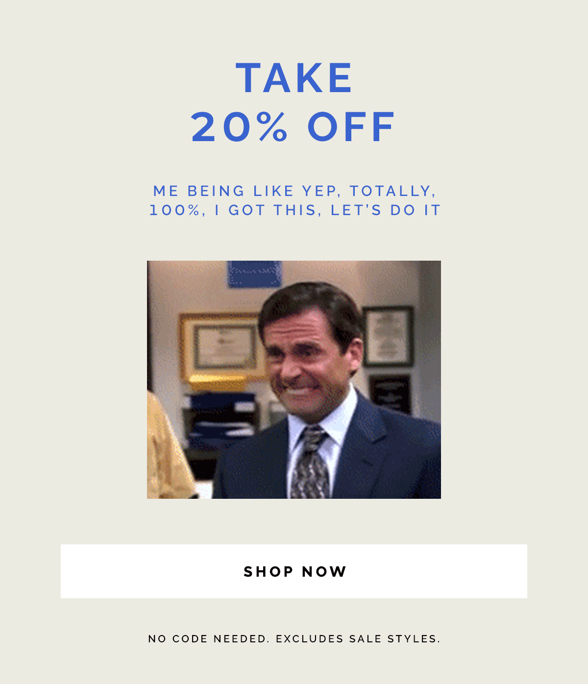 Take 20% OFF NOW!