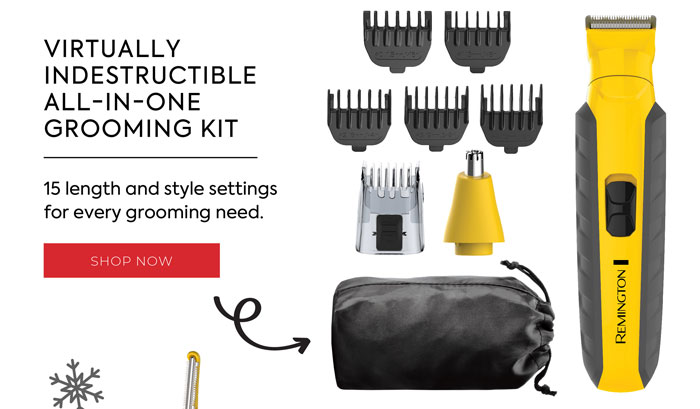 Shop Now: Virtually Indestructible All-In-One Grooming Kit