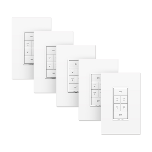 Insteon Dimmer Keypad, 6-Button, 5-Pack