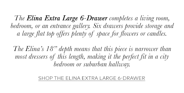 Elina Extra large 6-Drawer