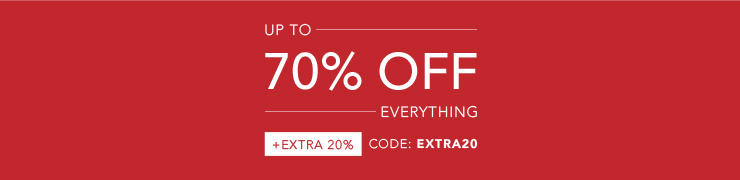 Up to 70% off everything