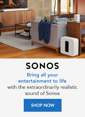 Bring all your entertainment to life with the extraordinarily realistic sound of Sonos