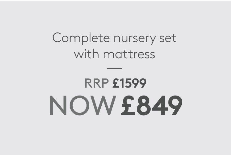 Complete Nursery Set with Mattress | RRP ?1599 Now ?849
