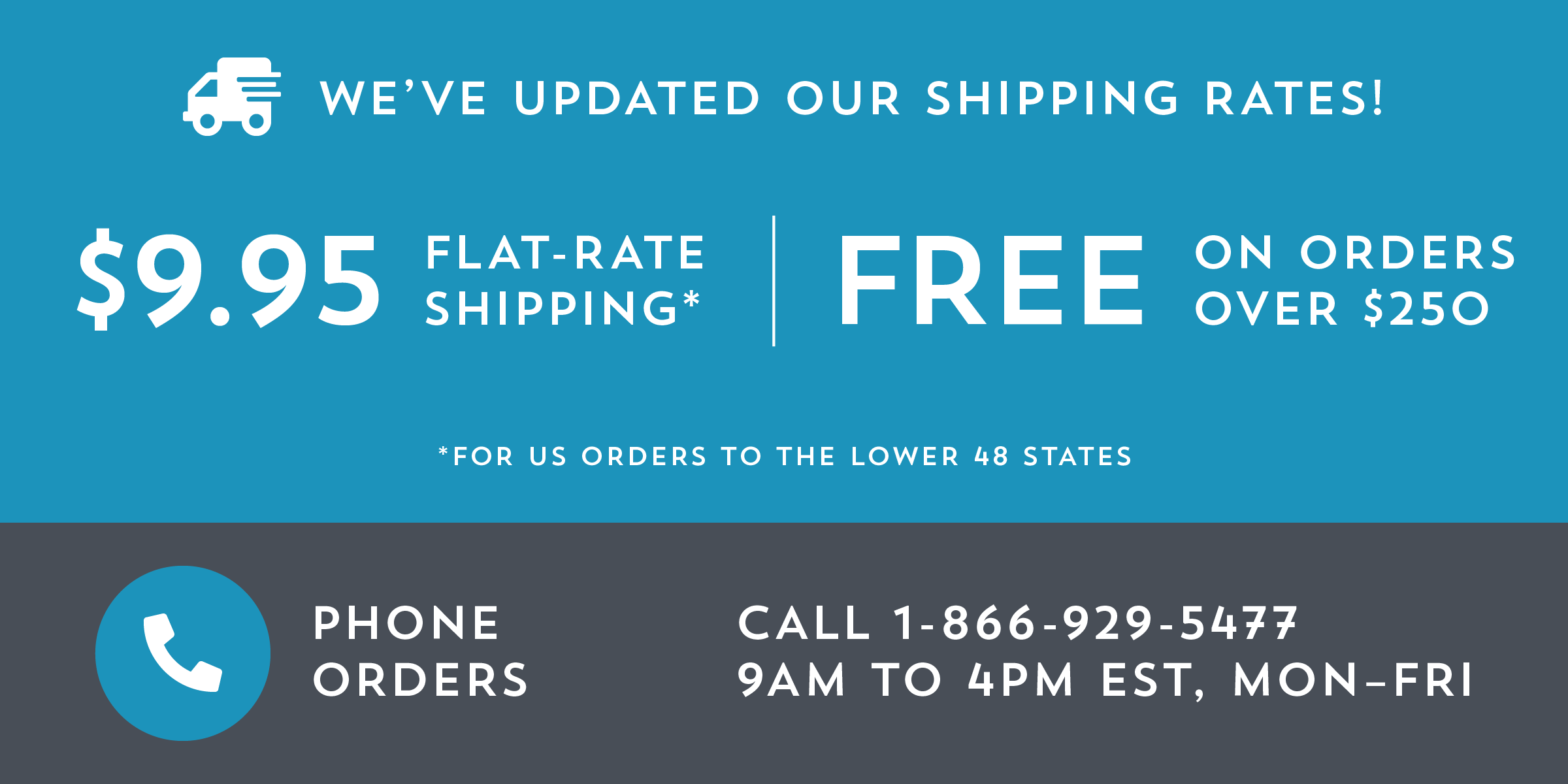 Updated Shipping Rates OldTimeCandy Image Callout