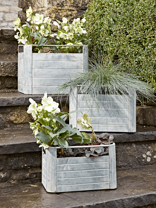 Three Zinc Crates