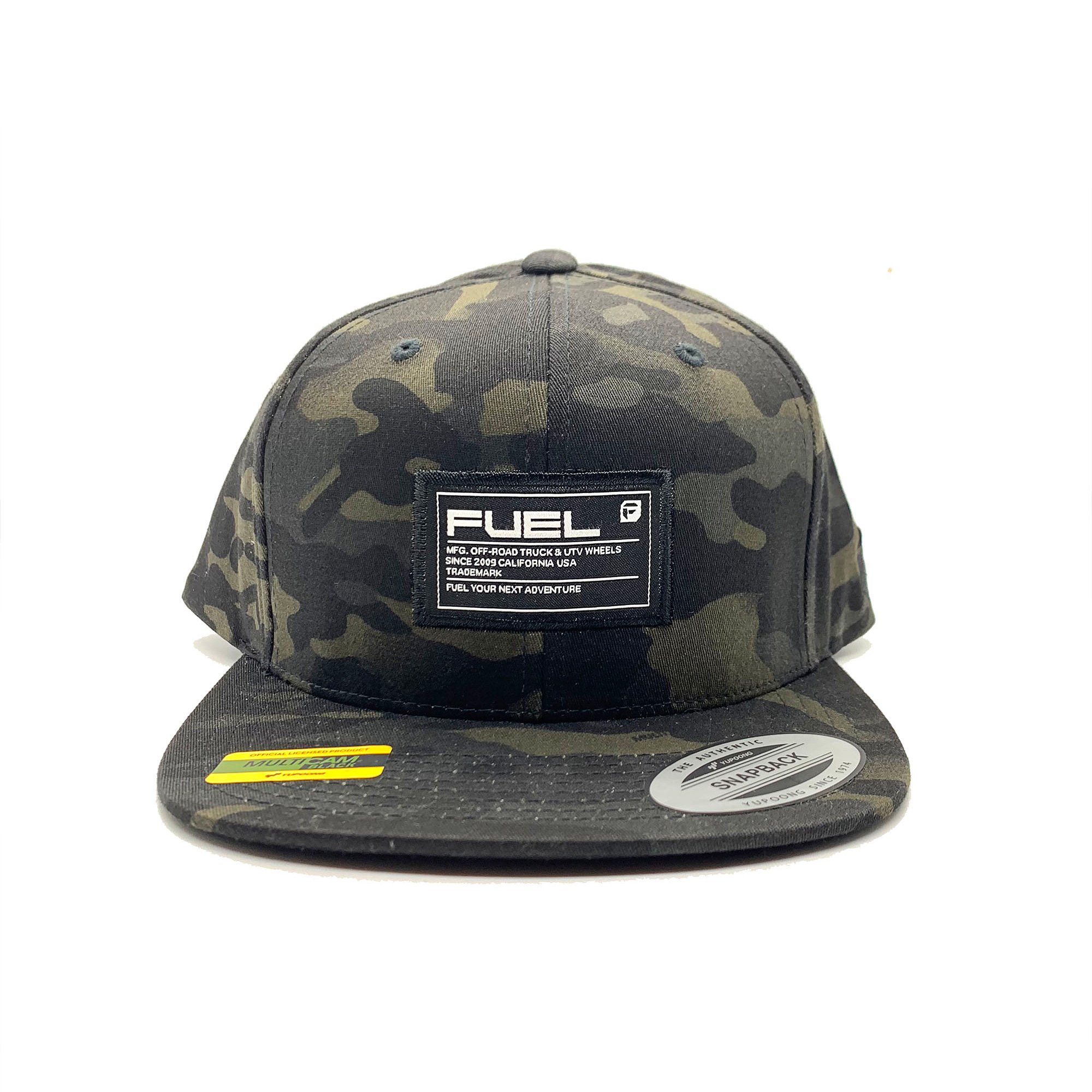 Image of Fuel - Woven Label Flexfit? Snapback Hat - Multicam Black