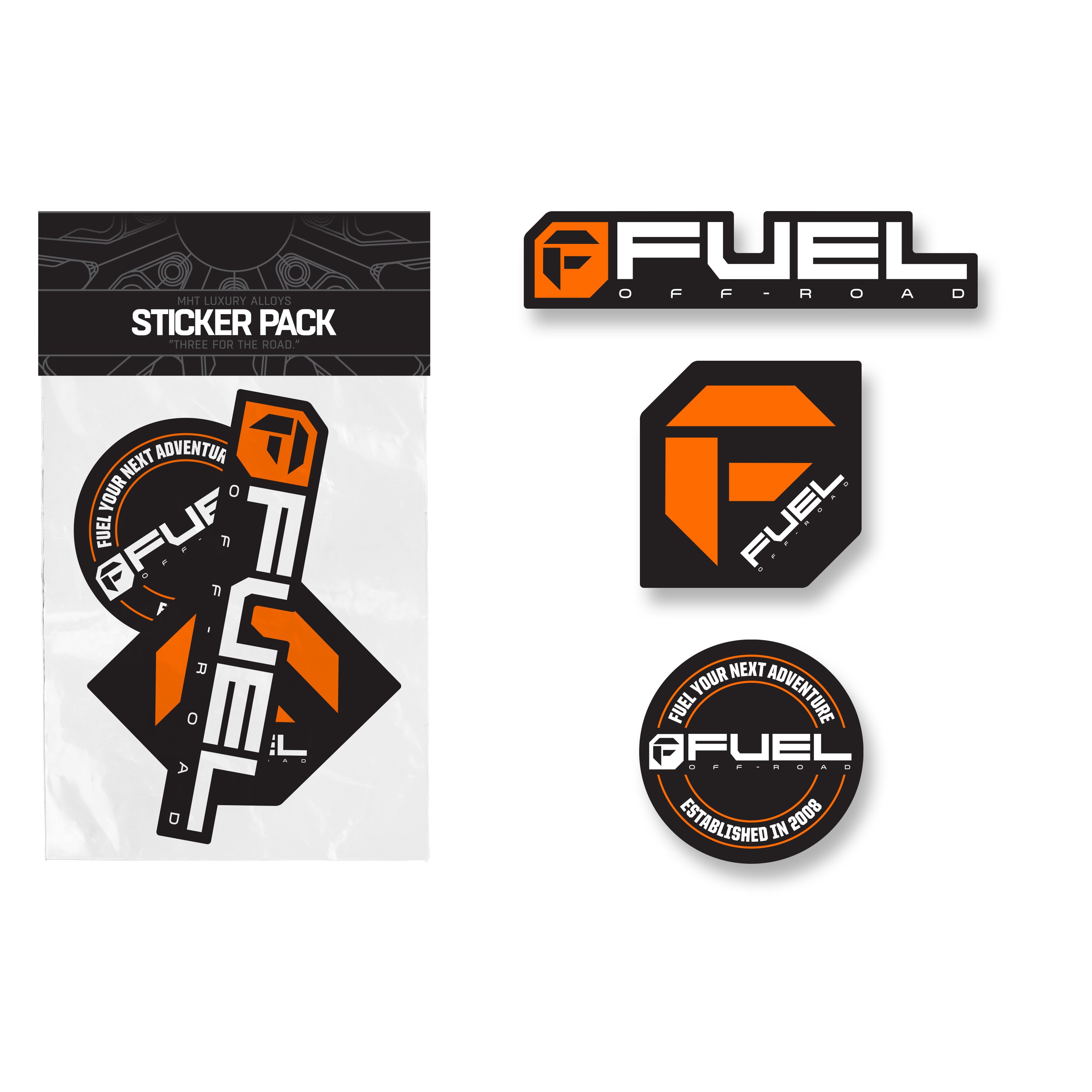 Image of Fuel Sticker Pack - Orange