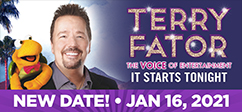 Terry Fator, The Voice of Entertainment: It Starts Tonight | New date: Jan 16, 2021