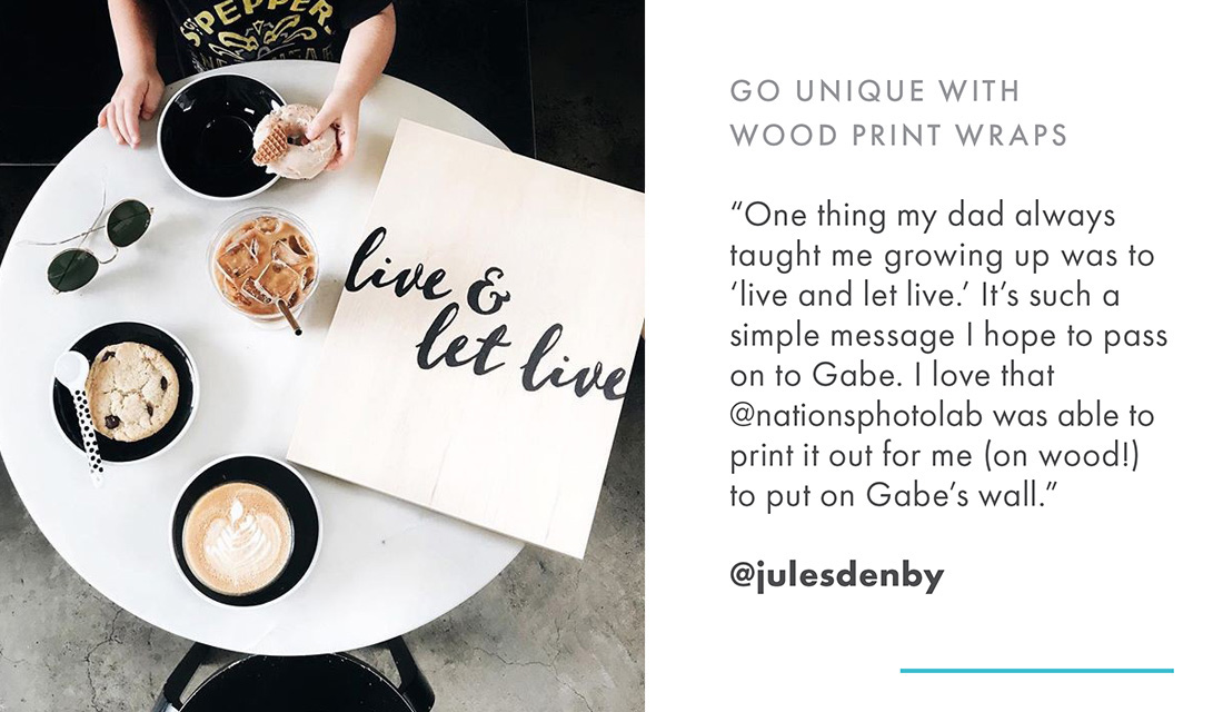 Go unique with Wood Print Wraps - 
