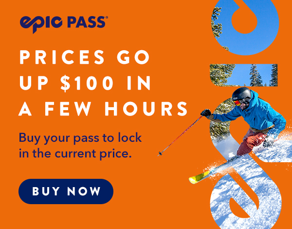 Prices go up $100 in a few hours. Buy your pass now.