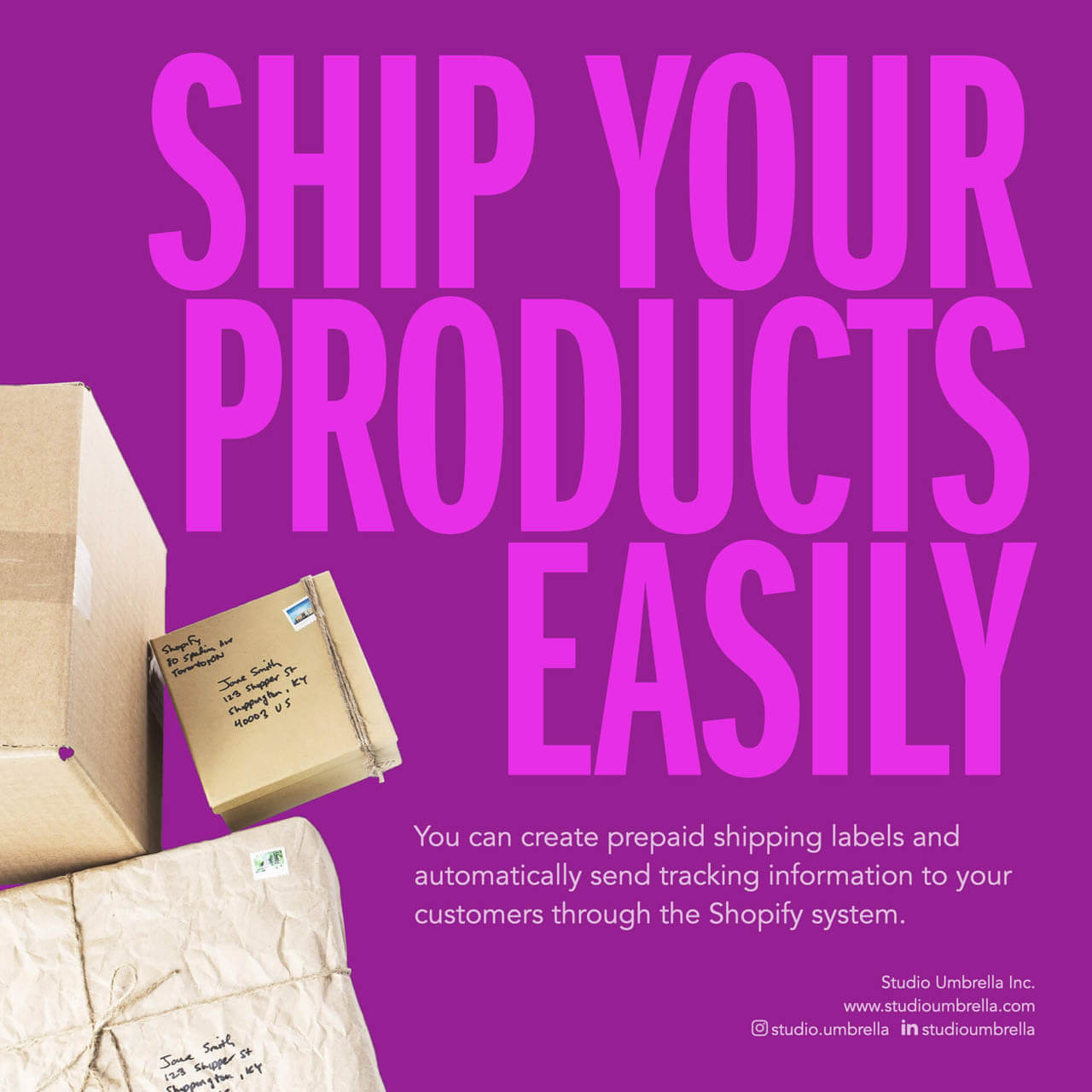 Ship your products easily