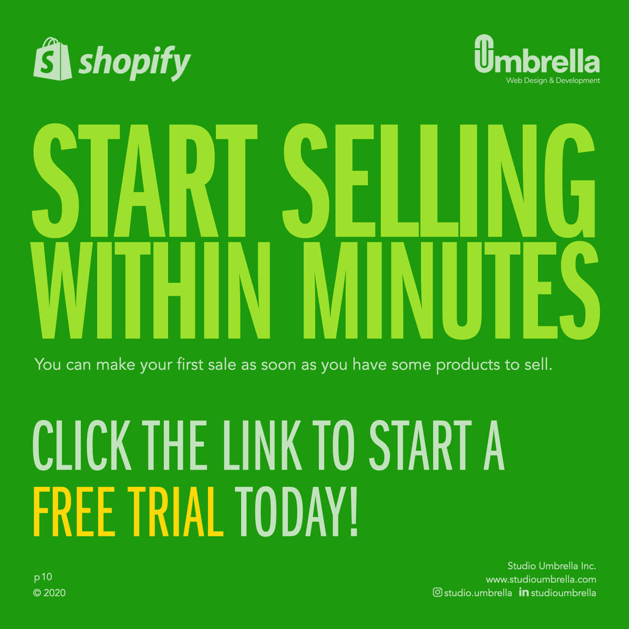 Start selling within minutes