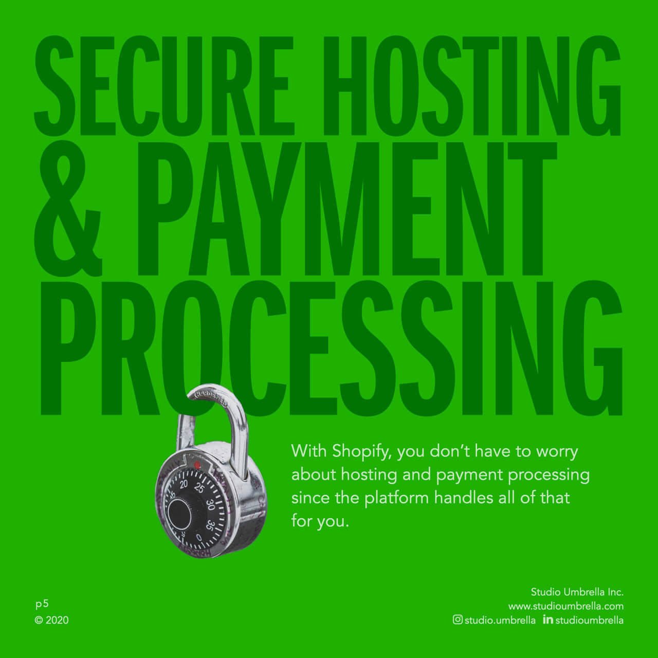 Secure hosting & payment processing
