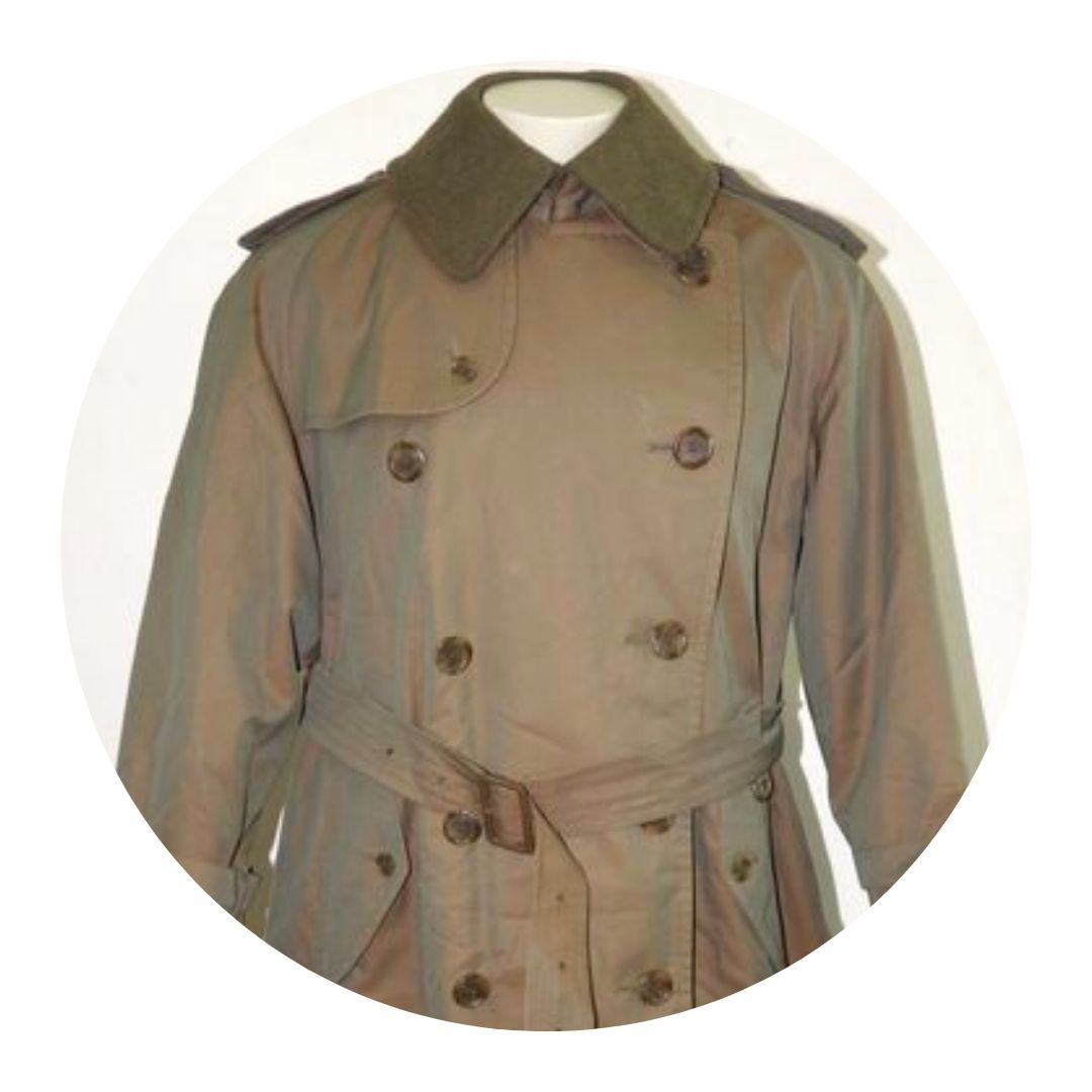 Burberry Mens Trench Coat Lining Green