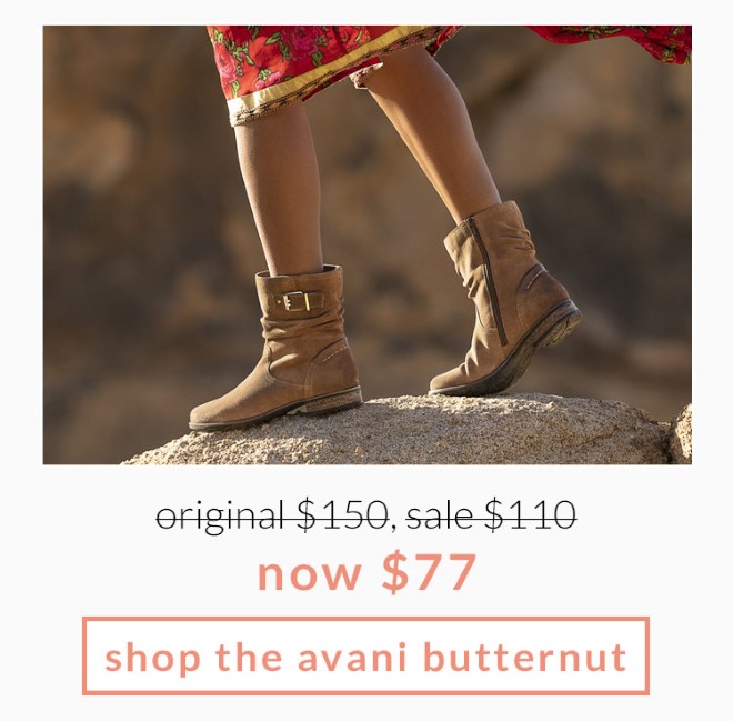 Original $150, Sale $110, now $77! Shop the Avani Butternut