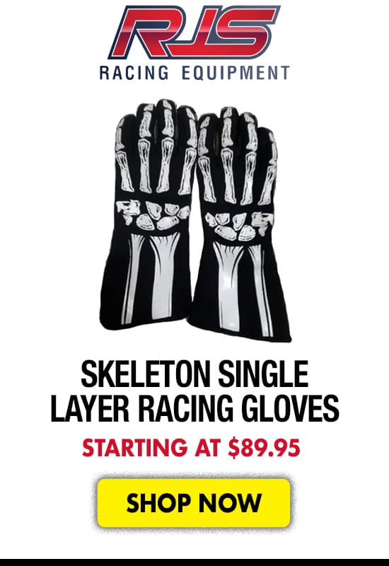 RJS Skeleton Single Layer Racing Gloves - Starting at $89.95