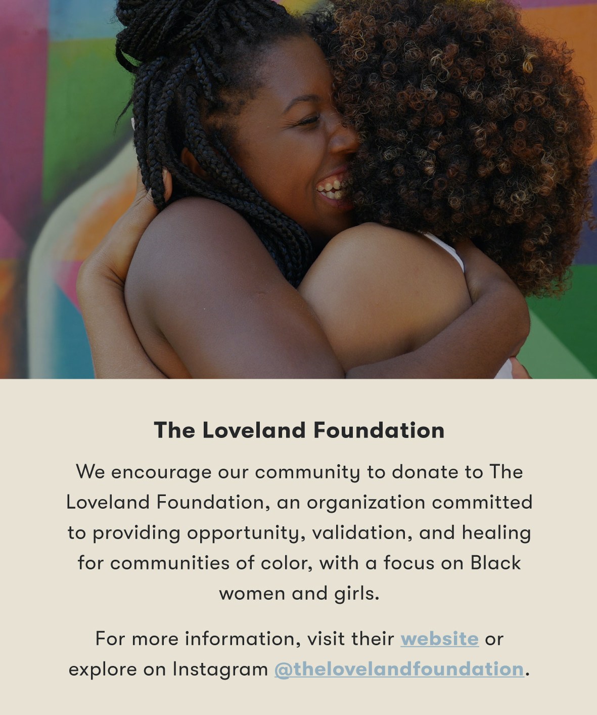 About The Loveland Foundation.