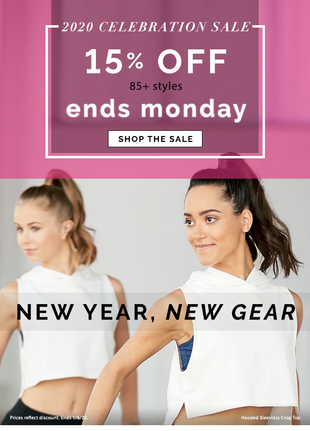 New Year New
Gear: Take 15% off 85+ styles. Ends Monday. Shop the Sale
