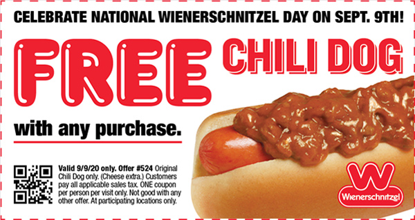 FREE Chili Dog with any purchase
