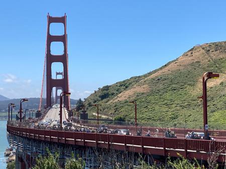 Thousands of protesters organized by a 17-year-old Black Lives Matter activist filled the Golden Gate Bridge to register their outrage at racism and police brutality.