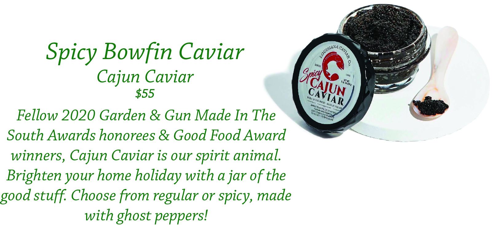 Cajun Caviar Spicy Caviar