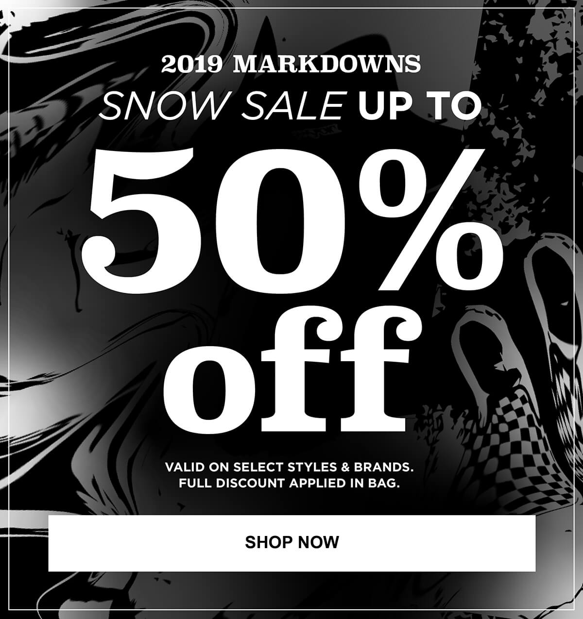 SNOW SALE - UP TO 50% OFF SNOW GEAR