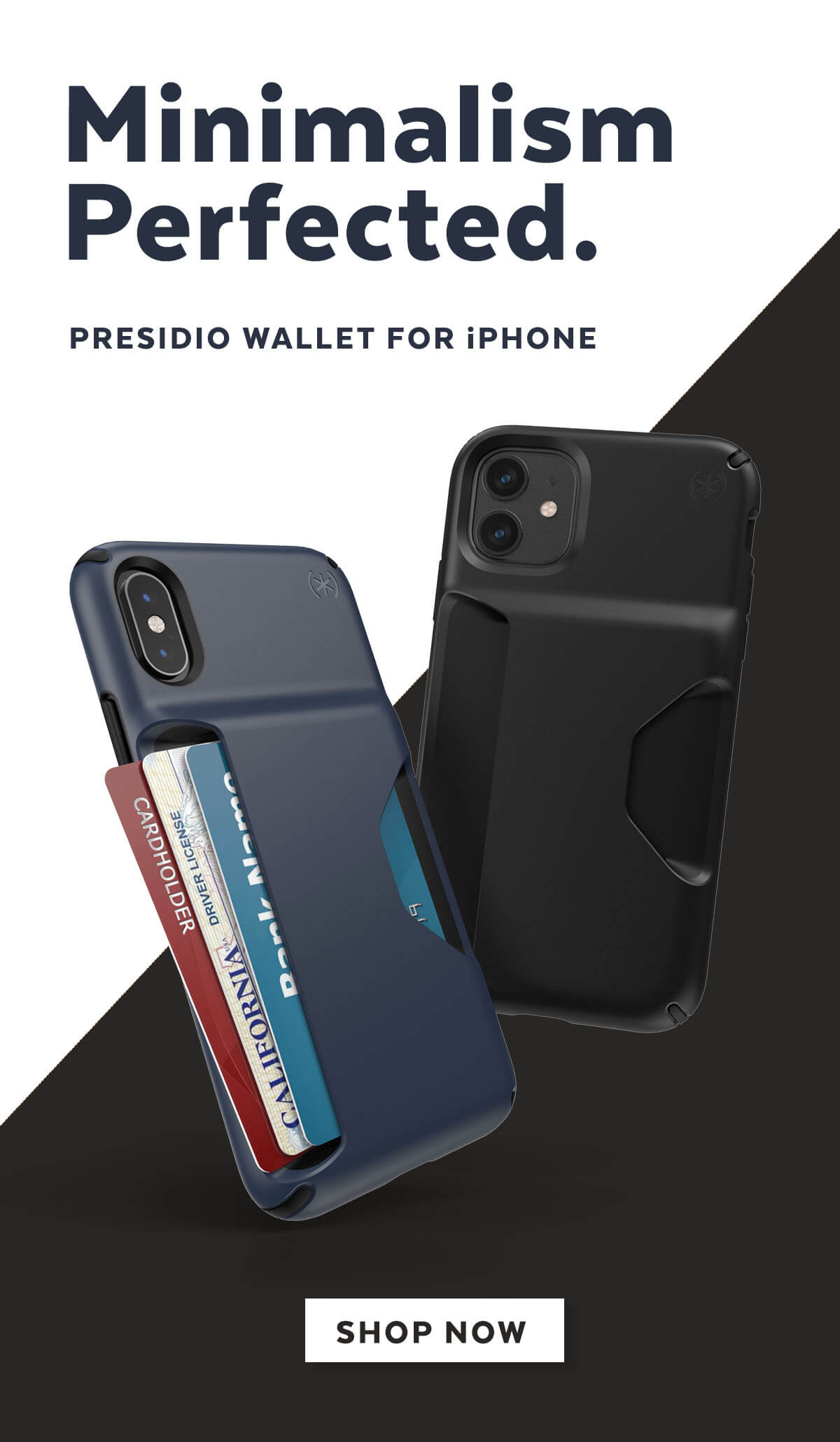 Minimalism perfected. Presidio wallet for iPhone. Shop now.