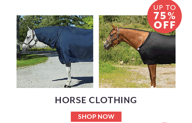 Up to 75% off Horse Clothing.