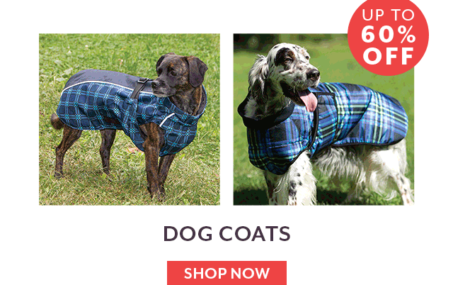 Up to 60% off Dog Coats.