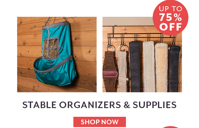 Up to 75% off Stable Organizers.
