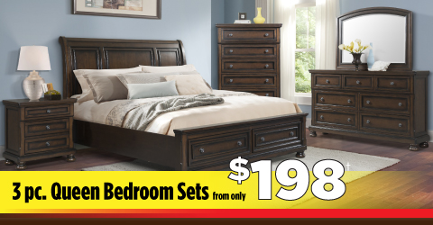 3-pc Bedroom Sets from $198