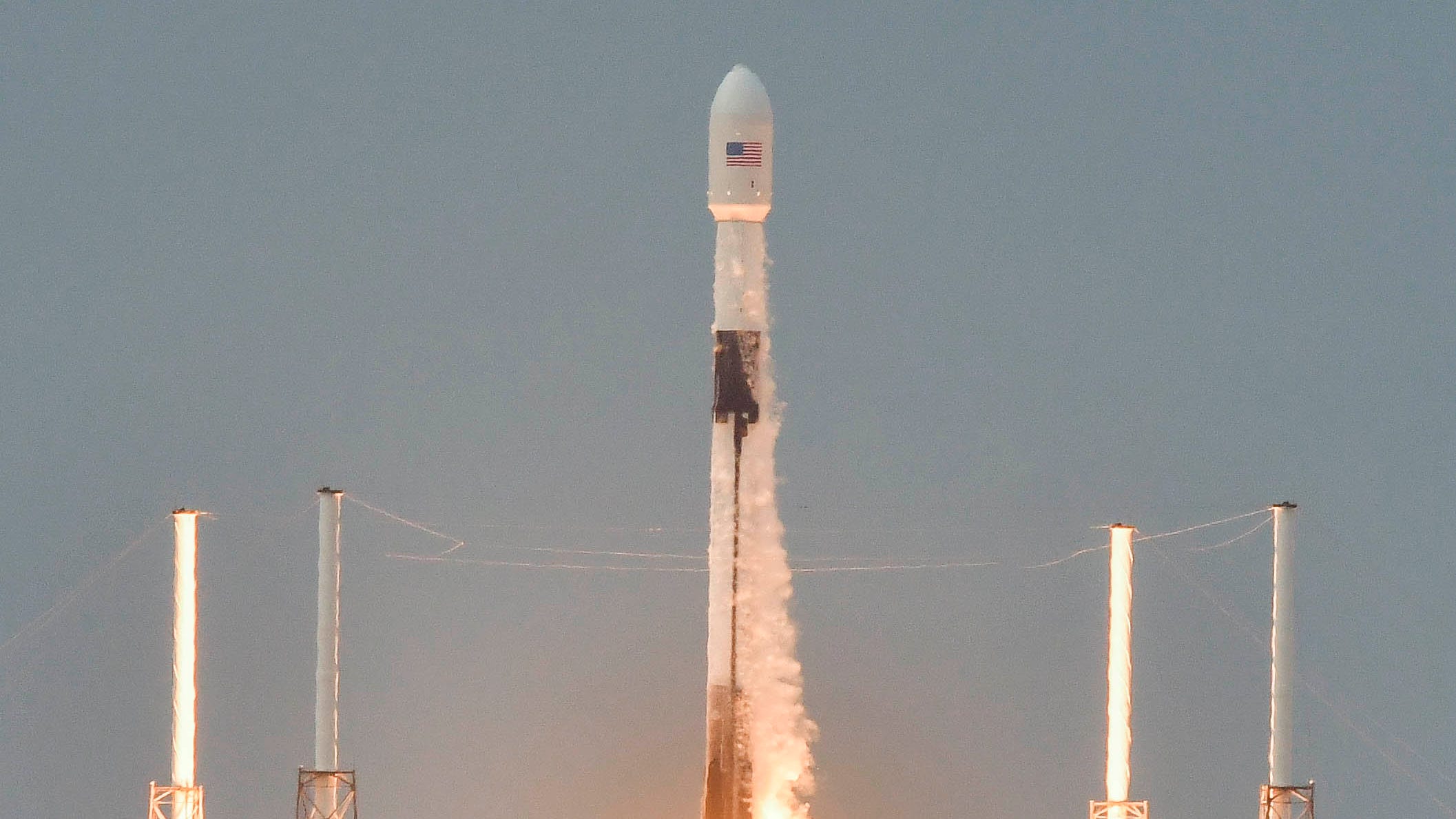 A SpaceX Falcon 9 rocket launches from Cape Canave