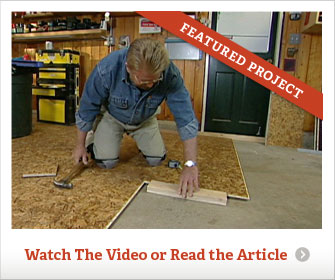 An Insulated Garage Floor That's Easy on the Eyes and Your Feet - screenshot