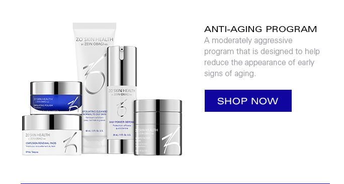 ANT-AGING PROGRAM  A moderately aggressive program that is designed to help reduce the appearance of early signs of aging.  SHOP NOW