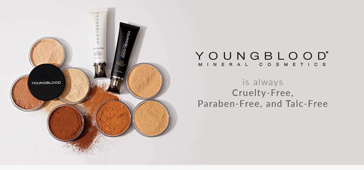 always cruelty-free, paraben-free, talc-free and PETA certified