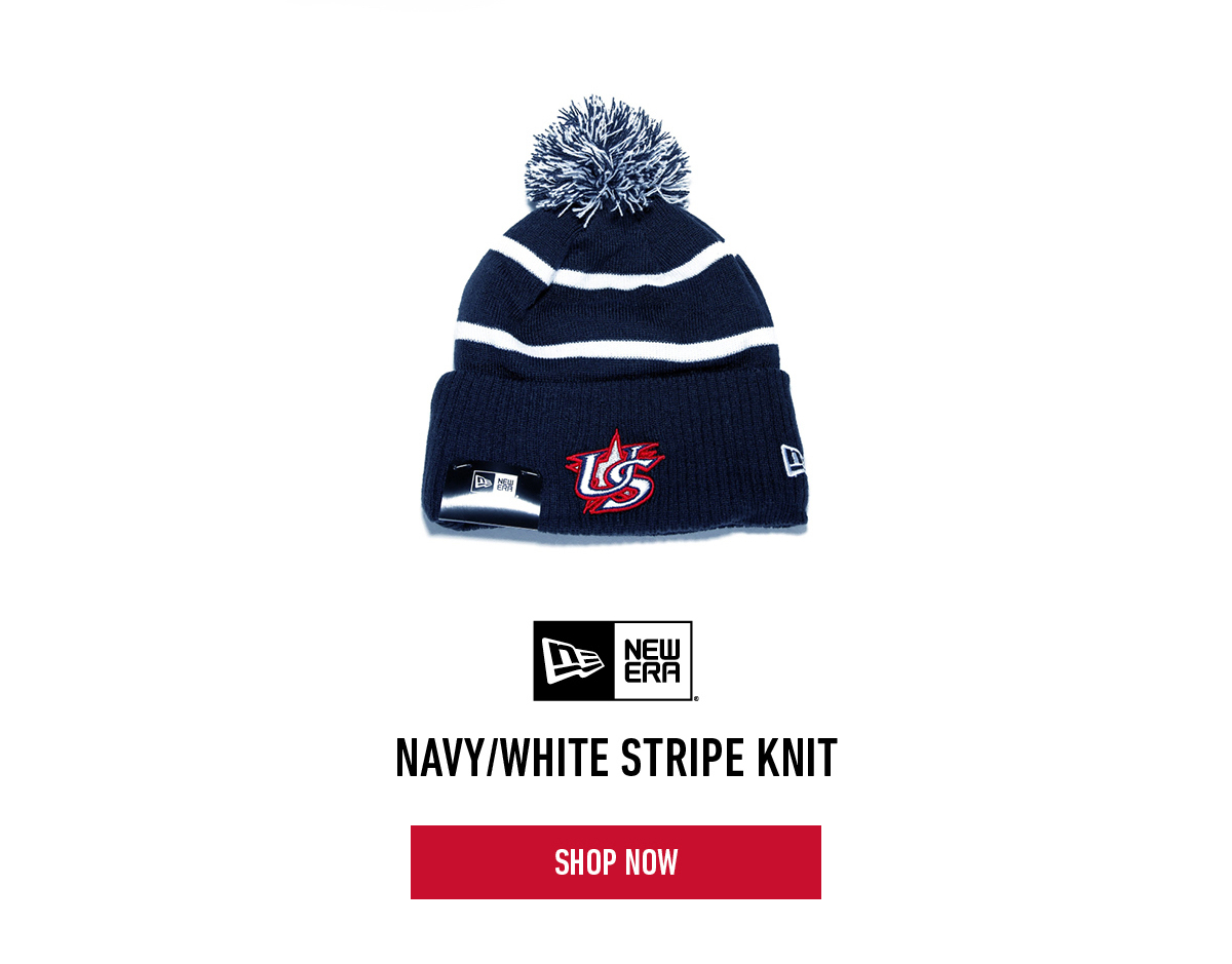 New Era Navy/White Stripe Knit