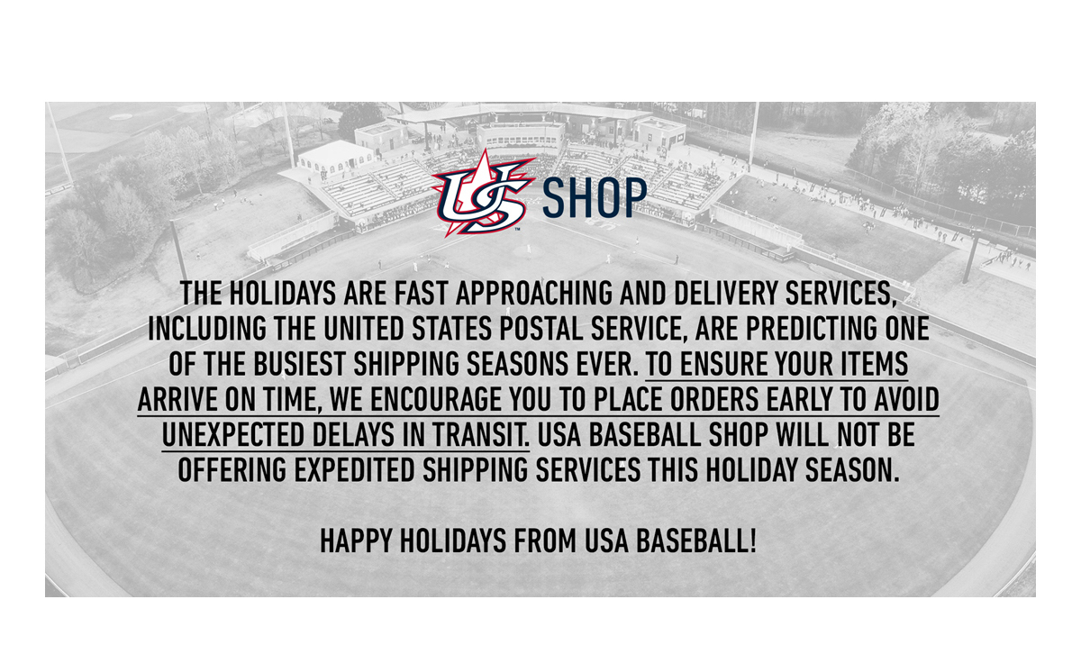 USA Baseball Shipping Information