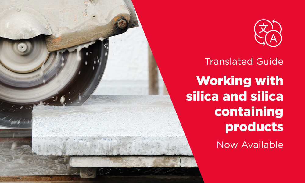 Translated guide for working with silica and silica containing products now available