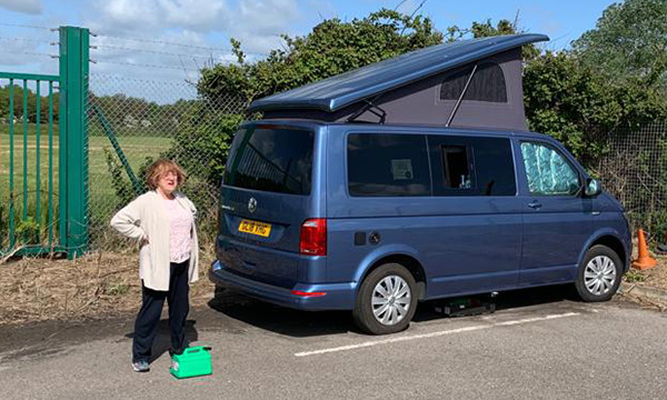 COVID-19: return-to-practice nurse lives in camper van to shield high-risk husband
