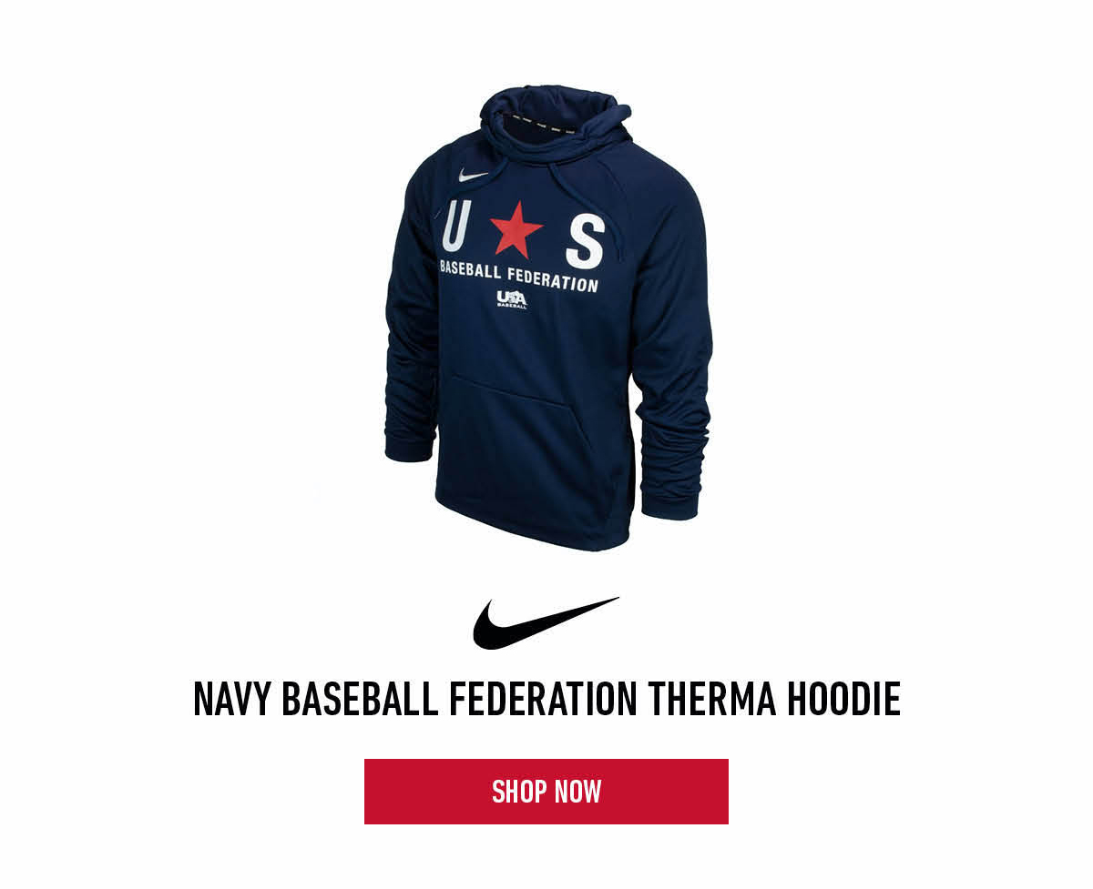 Navy Baseball Federation Therma Hoodie