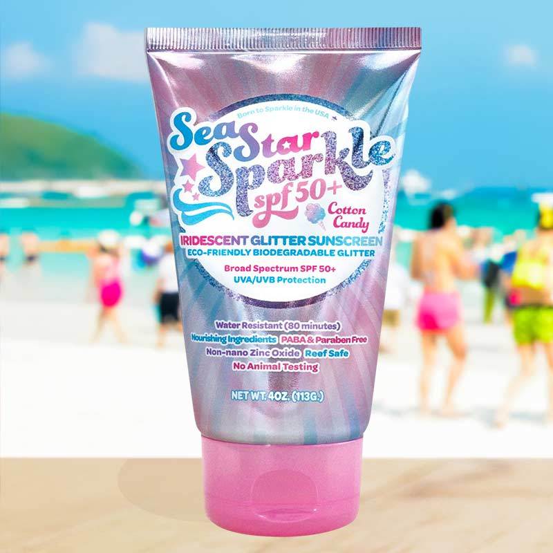 Image of Cotton Candy Scented Glitter Sunscreen