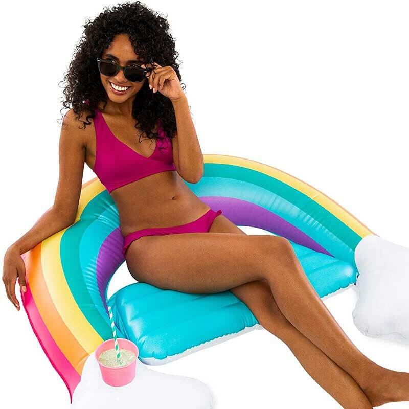 Image of Rainbow Sling Pool Float Seat