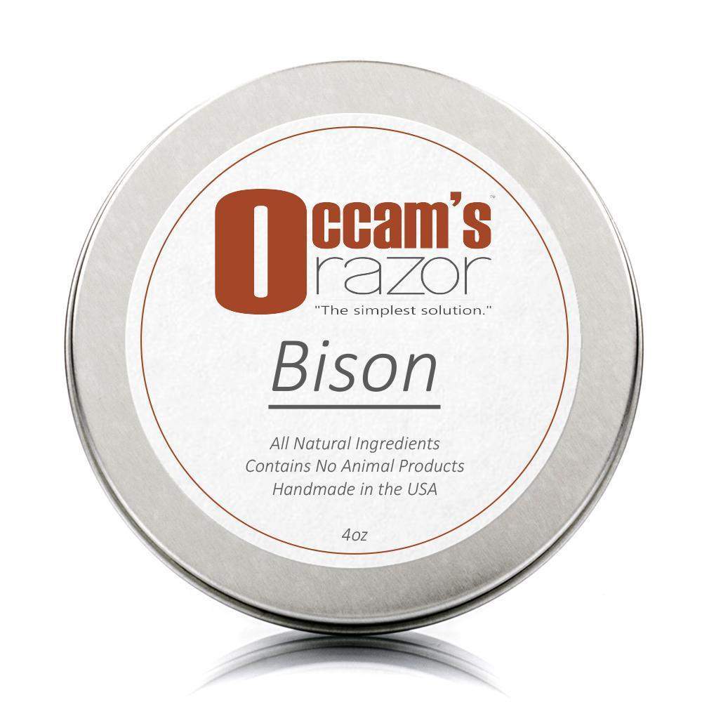 Image of Only $4.99 TODAY - Bison Skin - 4 oz Occam&squot;s Razor 3" Shave Soap